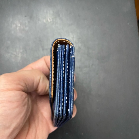 Coach Blue Leather Credit Card Holder. EUC - Picture 6 of 8